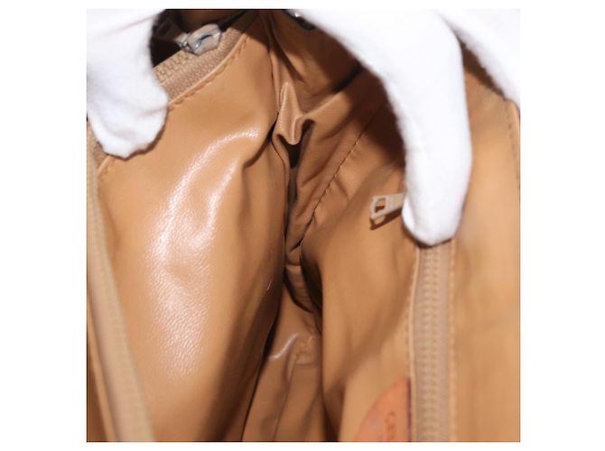 Céline Borsa CELINE Macadam Canvas PVC Pelle Marrone Oro Autentica 182298 D'oro - vista 20