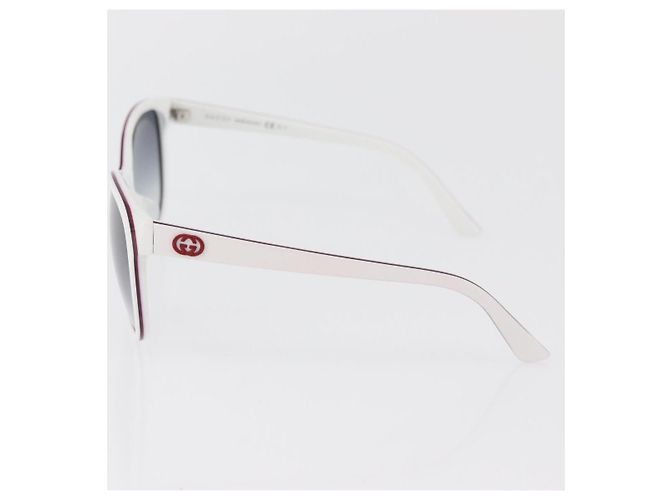 GUCCI Occhiali da sole in plastica e metallo 2 Set Silver White Auth BA13055 Argento Bianco - vista 7