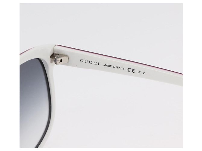 GUCCI Occhiali da sole in plastica e metallo 2 Set Silver White Auth BA13055 Argento Bianco - vista 8