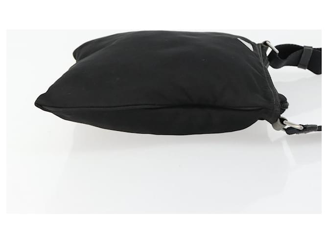Borsa a tracolla PRADA Nylon Nero Argento Auth 181330 - vista 3