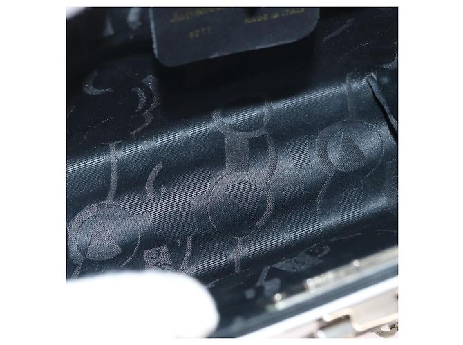 Borsa a catena Gancini Salvatore Ferragamo in acciaio inossidabile Argento Auth BA13202V - vista 10