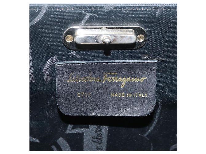 Borsa a catena Gancini Salvatore Ferragamo in acciaio inossidabile Argento Auth BA13202V - vista 11