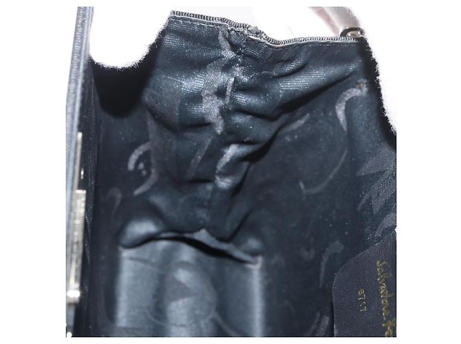 Borsa a catena Gancini Salvatore Ferragamo in acciaio inossidabile Argento Auth BA13202V - vista 19