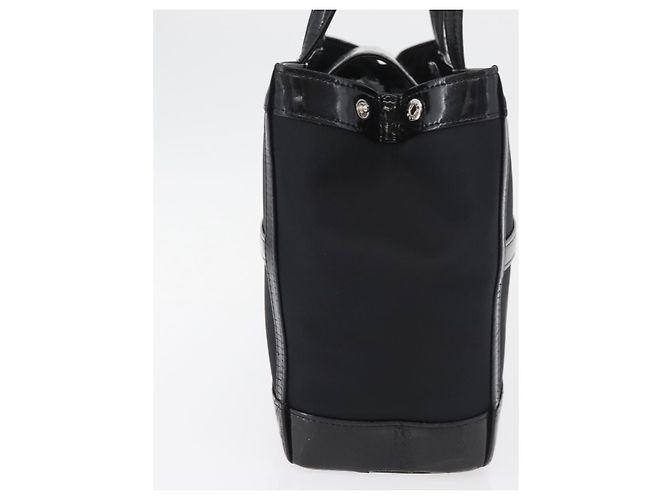 SAINT LAURENT Tote Bag Lackleder Schwarz Silber Auth bs35398 - Ansicht 4