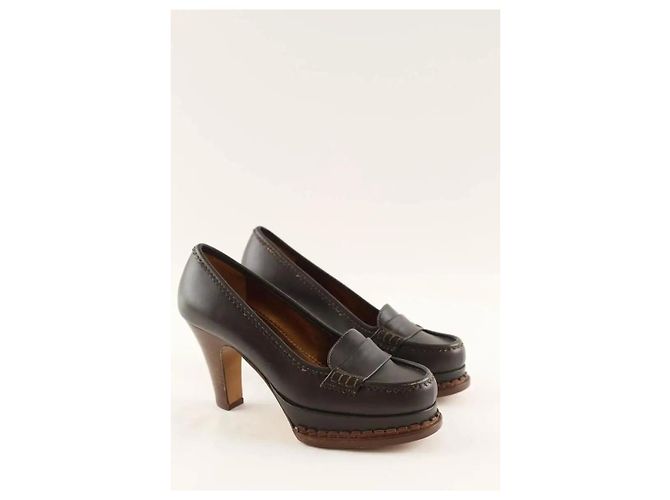 Yves Saint Laurent Tacchi marroni Marrone - vista 3