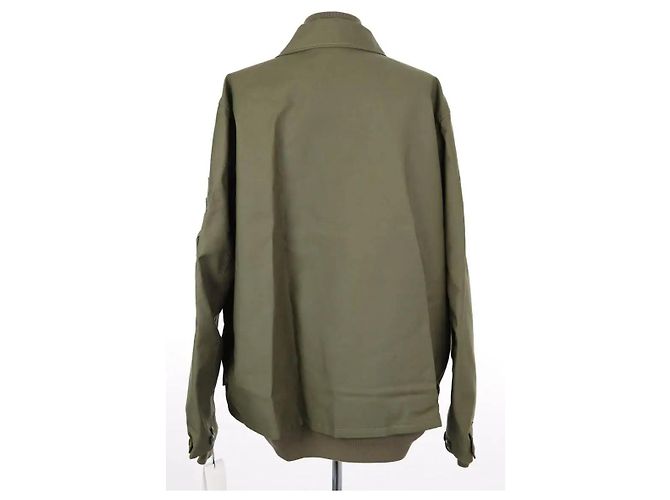 Sacai Layered chore jacket khaki cotton L - view 4