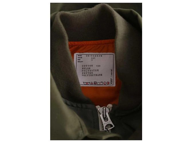 Sacai Layered chore jacket khaki cotton L - view 5