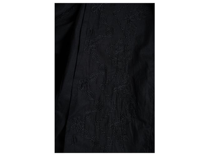 Gianfranco Ferré Ferre jeans, camicia nera con ricamo a polsini francesi Nero - vista 5