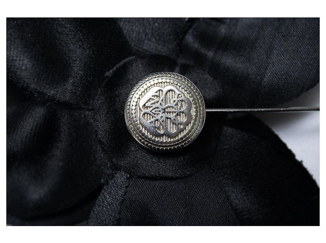 Alexander McQueen, spilla revert floreale nera Nero - vista 4