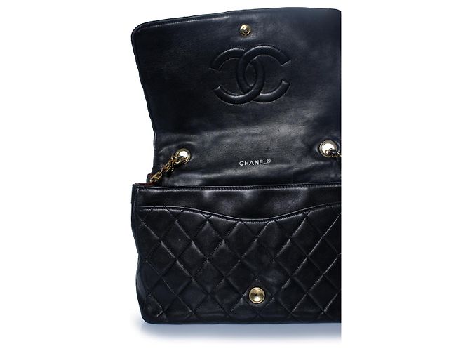 Chanel, gesteppte Lederhandtasche Vintage 31 Rue Cambon Schwarz - Ansicht 10