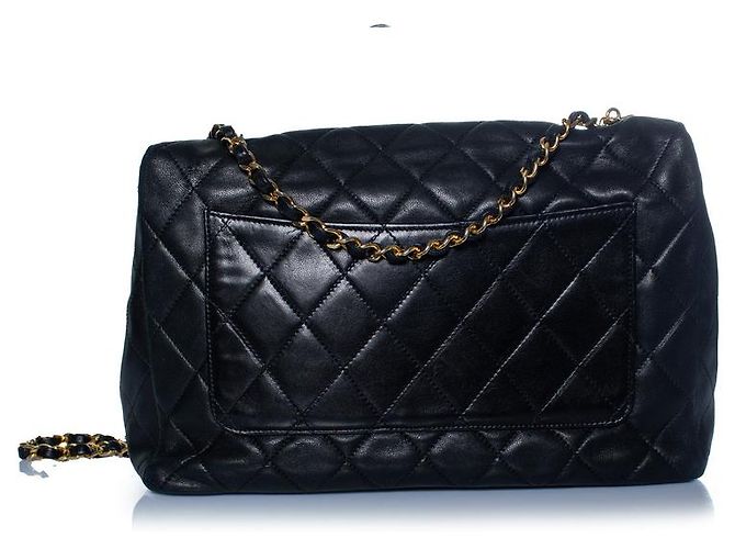 Chanel, gesteppte Lederhandtasche Vintage 31 Rue Cambon Schwarz - Ansicht 3