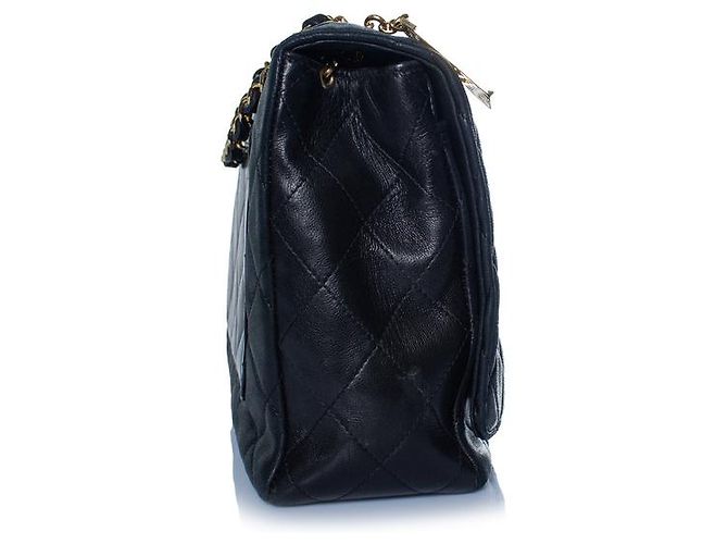 Chanel, gesteppte Lederhandtasche Vintage 31 Rue Cambon Schwarz - Ansicht 4