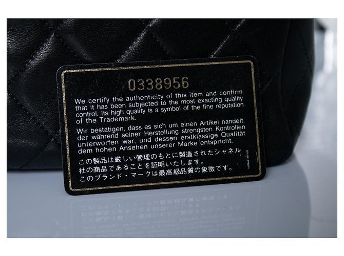 Chanel, gesteppte Lederhandtasche Vintage 31 Rue Cambon Schwarz - Ansicht 8
