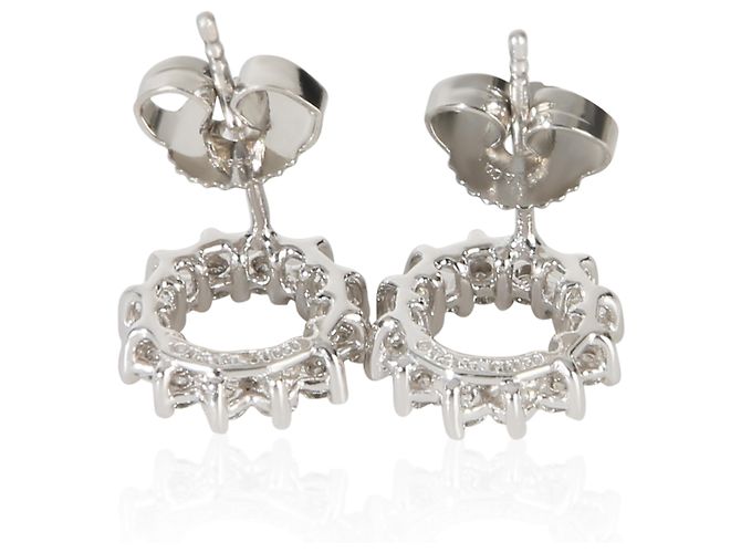 Orecchini Tiffany & Co. in platino e diamanti Open Circle - vista 2
