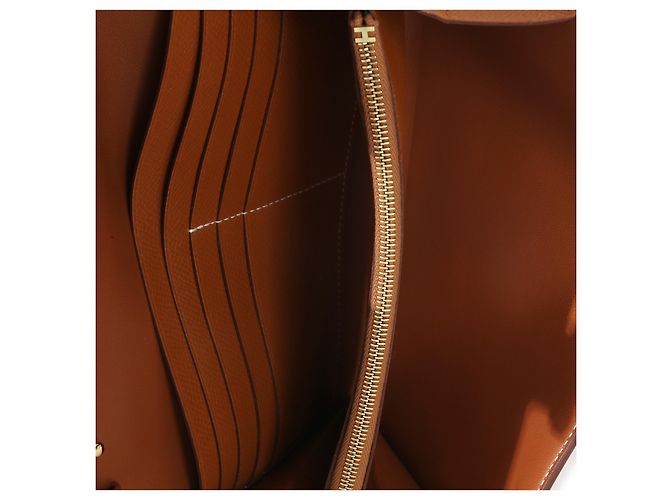 Portafoglio lungo Hermès Gold Epsom Constance To Go GHW Marrone - vista 5
