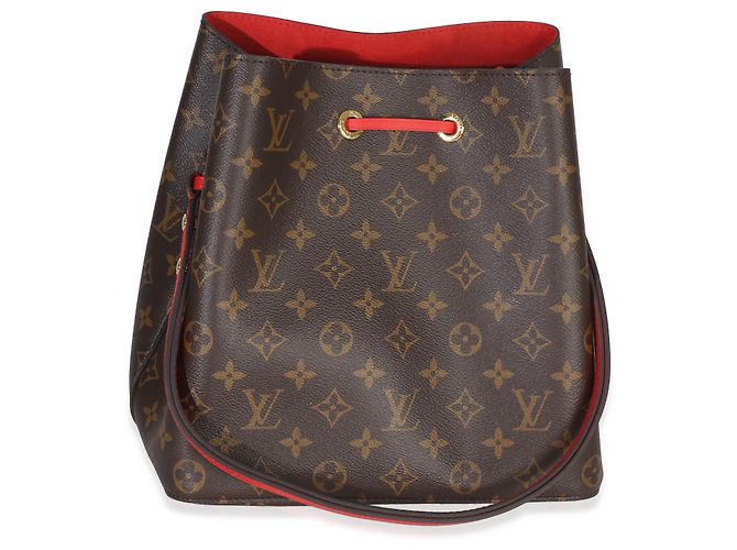 Néonoé Louis Vuitton Coquelicot Monogram Canvas Neonoe MM Marrone - vista 2