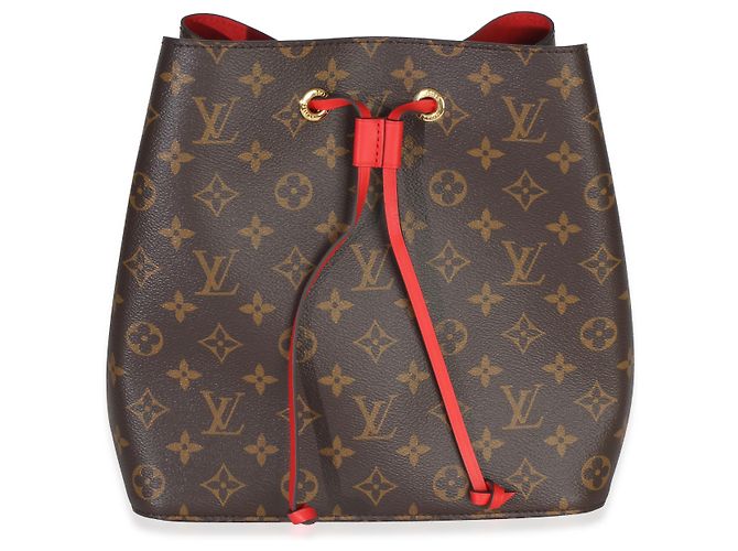 Néonoé Louis Vuitton Coquelicot Monogram Canvas Neonoe MM Marrone - vista 8