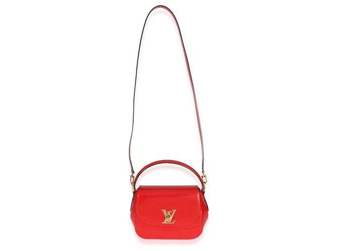 Borsa a Spalla Louis Vuitton Red Monogram Vernis Pasadena Rosso - vista 5