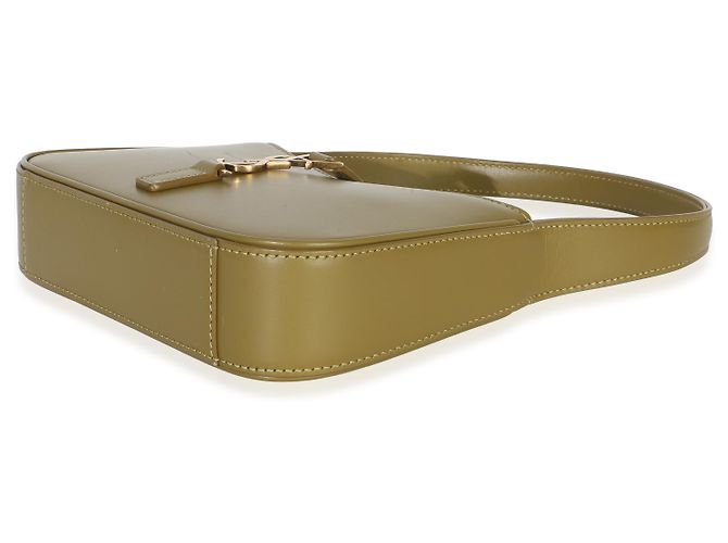 Saint Laurent Mini Le 5 A 7 Hobo en piel de becerro lisa oliva Verde - vista 6