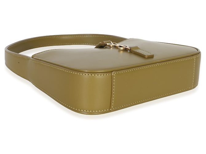 Saint Laurent Mini Le 5 A 7 Hobo en piel de becerro lisa oliva Verde - vista 7