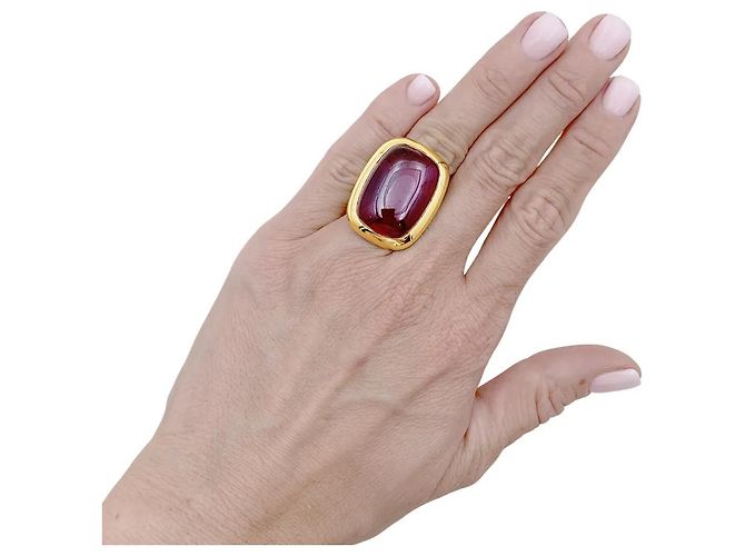 Anello Pomellato, "Cardinale", oro giallo, tormalina. - vista 6