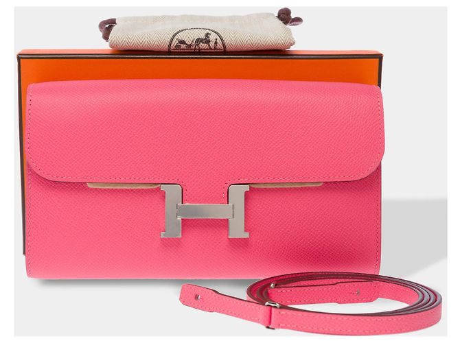 Hermès Borsa HERMES Constance in Pelle Rosa - 103527 - vista 2