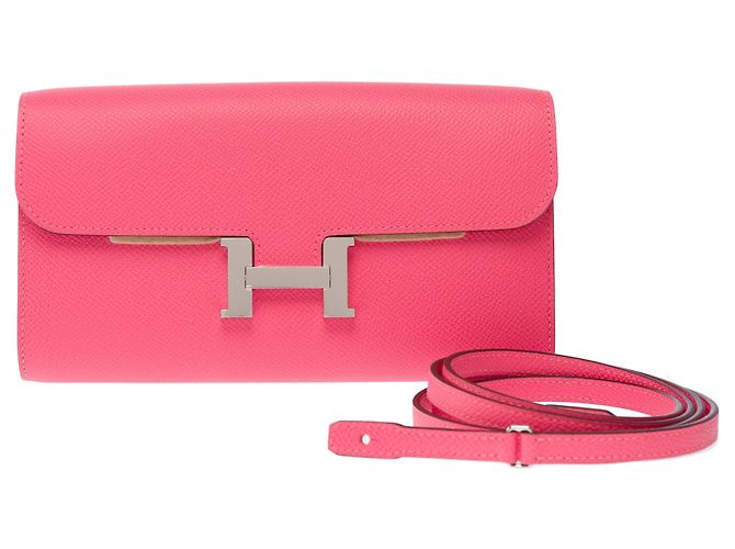 Hermès Borsa HERMES Constance in Pelle Rosa - 103527 - vista 3