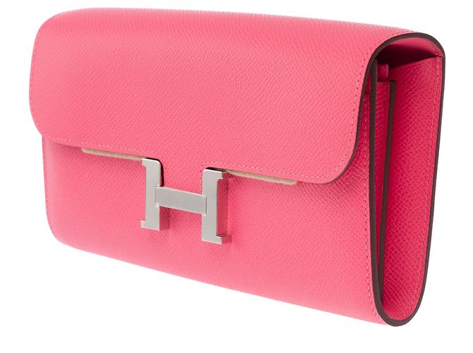 Hermès Borsa HERMES Constance in Pelle Rosa - 103527 - vista 5