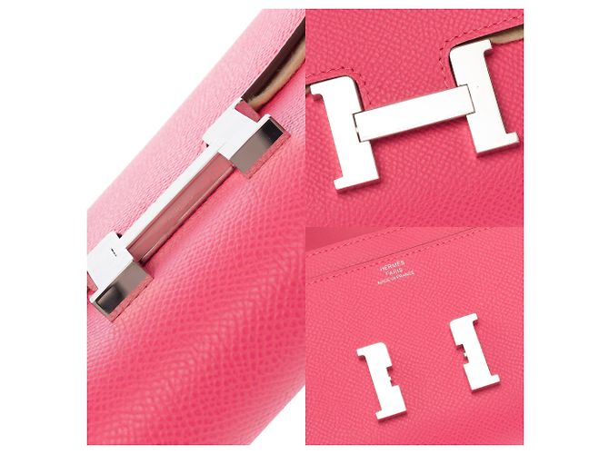 Hermès Borsa HERMES Constance in Pelle Rosa - 103527 - vista 7