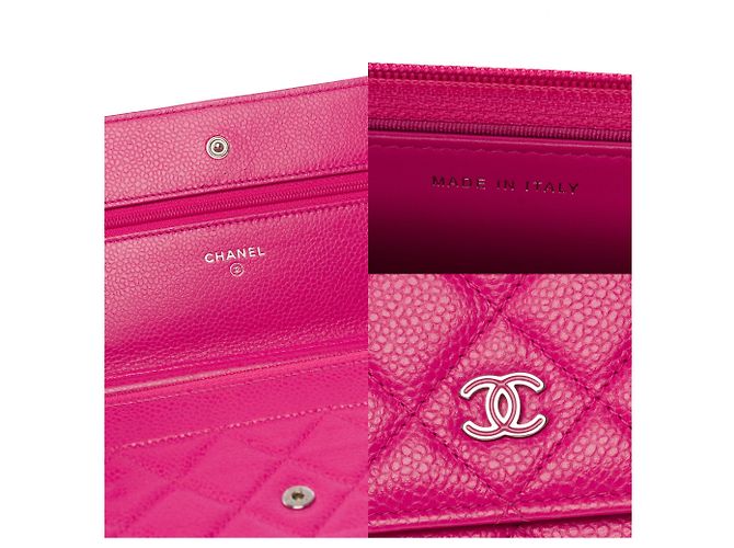 Borsa CHANEL Wallet on Chain in Pelle Rosa - 103562 - vista 6