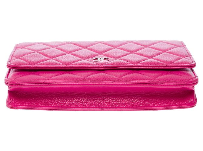 Borsa CHANEL Wallet on Chain in Pelle Rosa - 103562 - vista 9