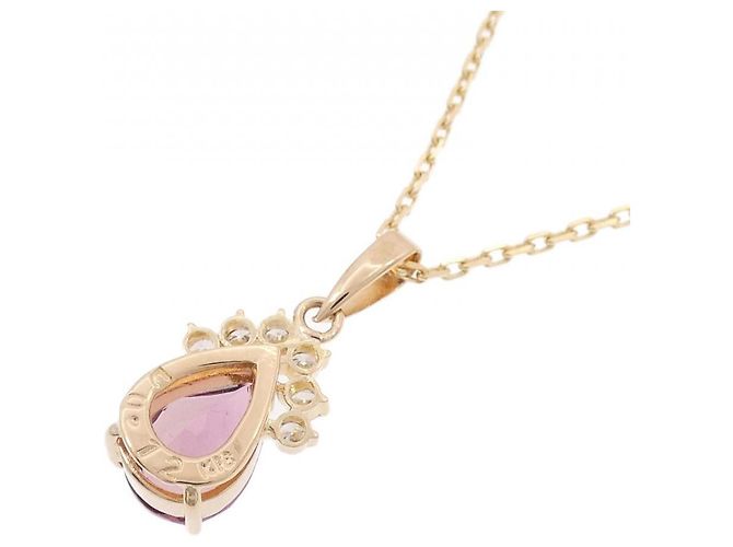 Autre Marque Collana in tormalina e diamanti Au750 D'oro - vista 4