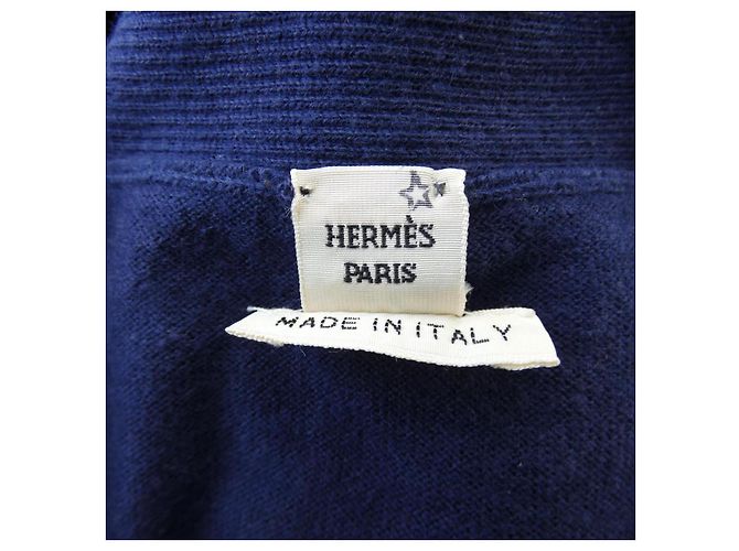 Hermès Cárdigan de cachemira Hermes Azul Azul marino - vista 4