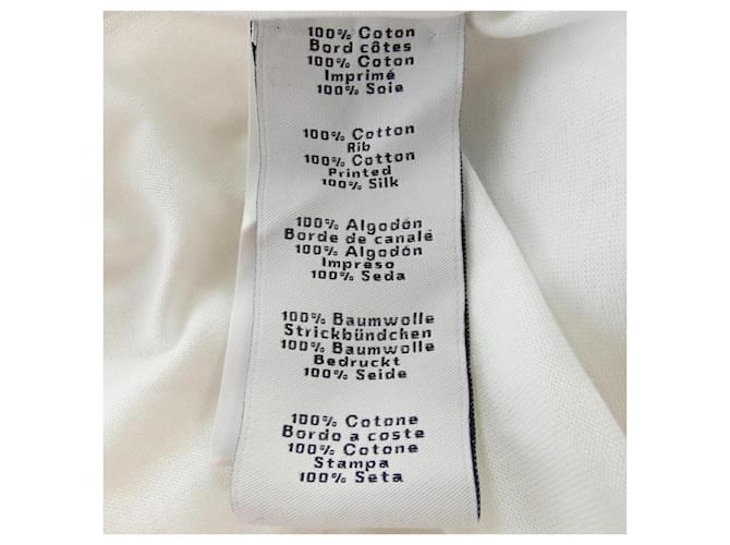 Hermès Camiseta de algodón Hermes M Castaño Blanco - vista 3