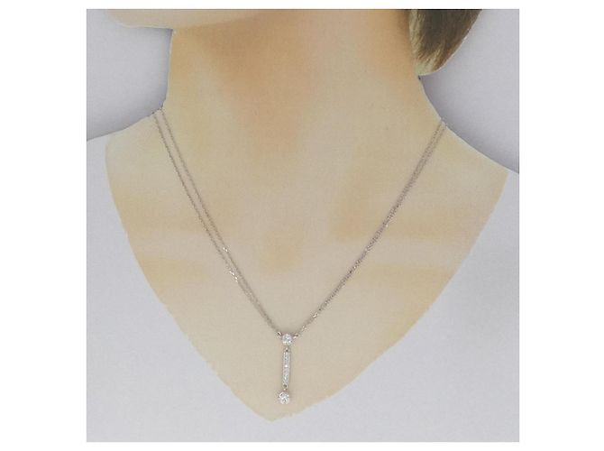 Autre Marque Collana in platino 850 e diamante Argento - vista 6