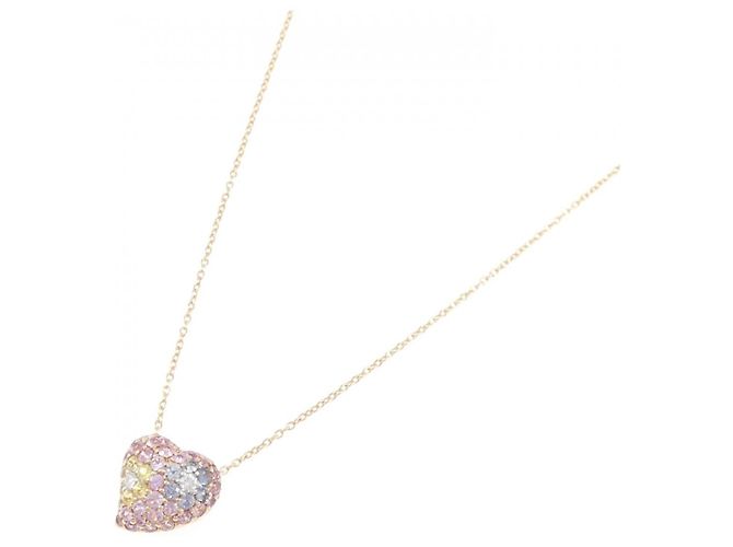 Autre Marque Collana in zaffiri e diamanti Au750 Rosa - vista 2
