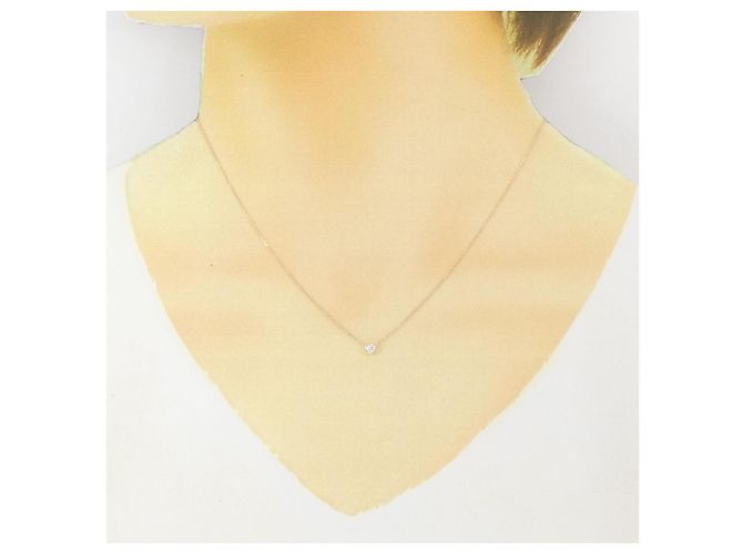 Autre Marque Collana in oro rosa Au750 e diamanti - vista 6
