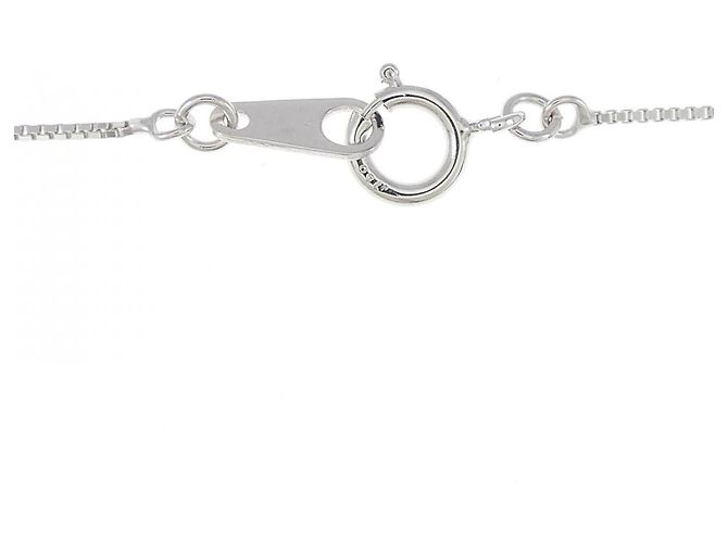 Autre Marque Collana in oro bianco Au750 con tanzanite e diamante Argento - vista 5