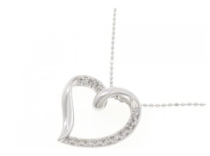 Autre Marque Colar de ouro branco e diamantes Au750 Prata - vista 3