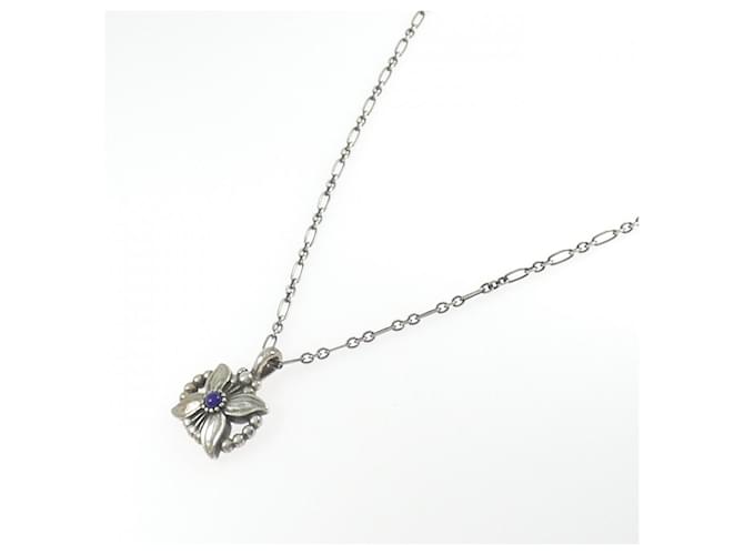 Autre Marque Collana Georg Jensen 925 Argento e Lapislazzuli - vista 2