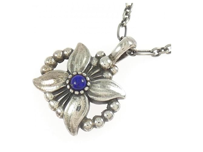 Autre Marque Collana Georg Jensen 925 Argento e Lapislazzuli - vista 3