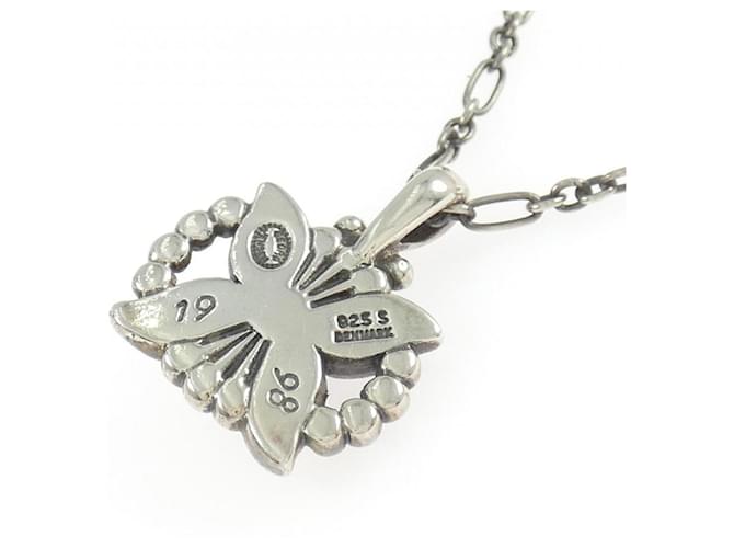 Autre Marque Collana Georg Jensen 925 Argento e Lapislazzuli - vista 4