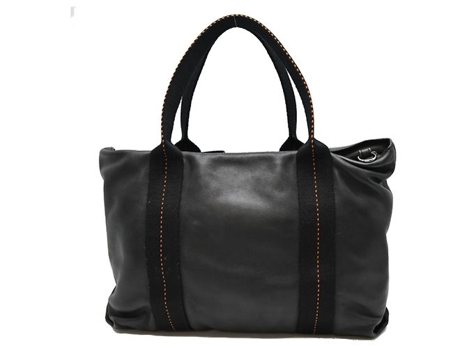 Hermès Hermes Caravan Horizontal Damenhandtasche Schwarz - Ansicht 2