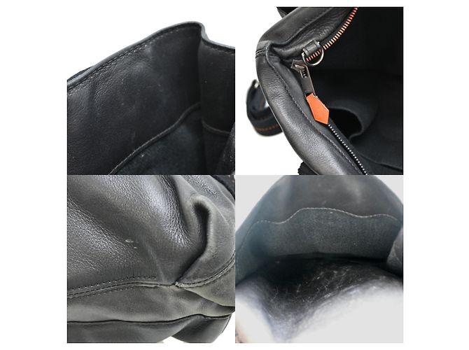 Hermès Hermes Caravan Horizontal Damenhandtasche Schwarz - Ansicht 7