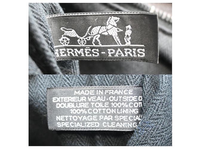 Hermès Hermes Caravan Horizontal Damenhandtasche Schwarz - Ansicht 8