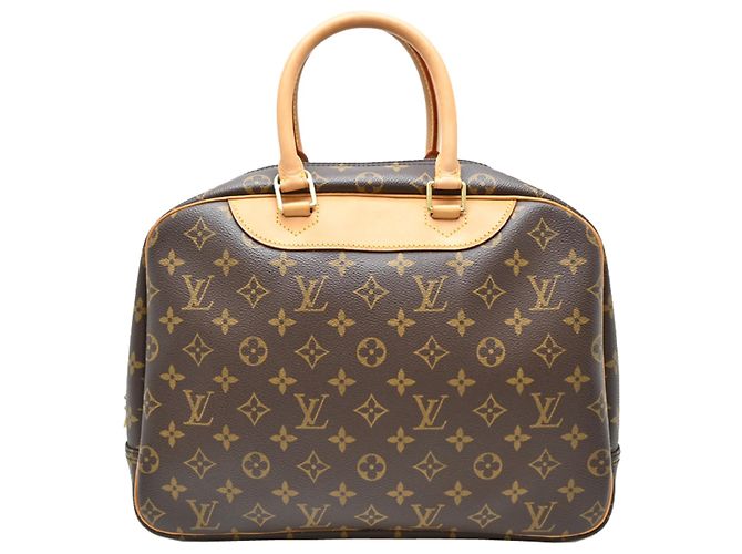 Borsa Louis Vuitton Deauville in monogramma marrone - vista 2