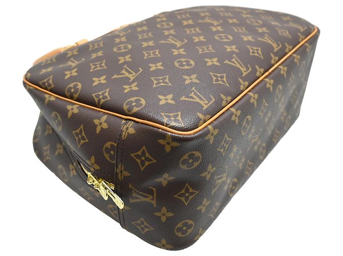 Borsa Louis Vuitton Deauville in monogramma marrone - vista 3