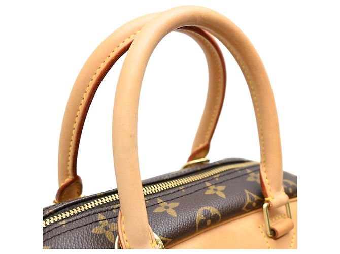 Borsa Louis Vuitton Deauville in monogramma marrone - vista 5