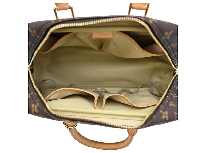 Borsa Louis Vuitton Deauville in monogramma marrone - vista 6