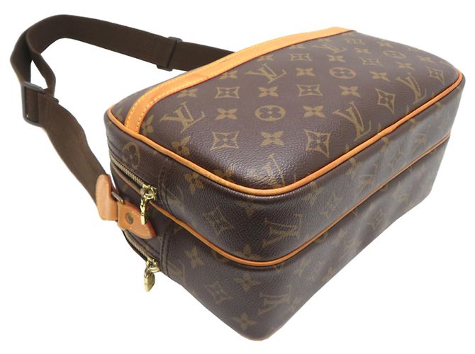 Borsa a Spalla Louis Vuitton Reporter PM Marrone - vista 3